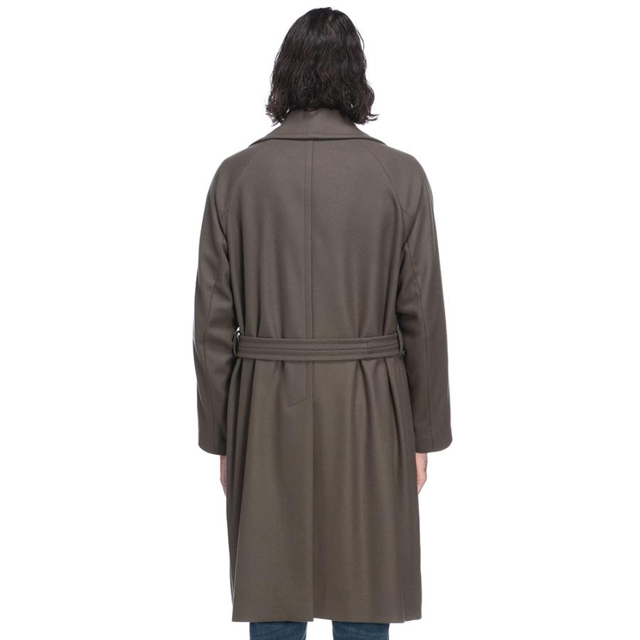 HEVO（イーヴォ） メンズ アウター ベルト付き ダブルブレストコート