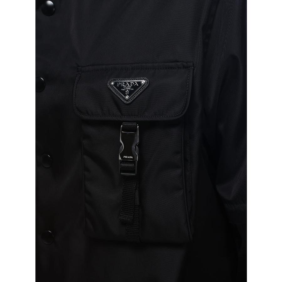 PRADA（プラダ） ナイロン ポケット フルボタン 2way シャツ