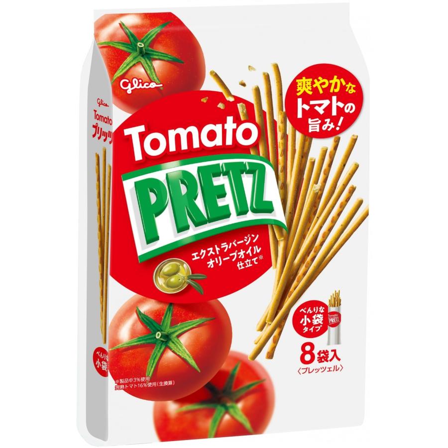 PRETZ プリッツ熟トマト 8袋入 1袋 江崎グリコ（株） : 善野菓子店