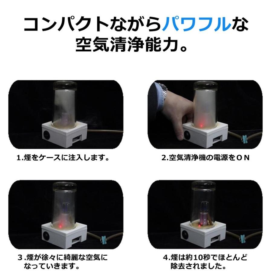 車載 空気清浄機 車用 花粉対策 消臭 たばこ ペット 小型 コンパクト