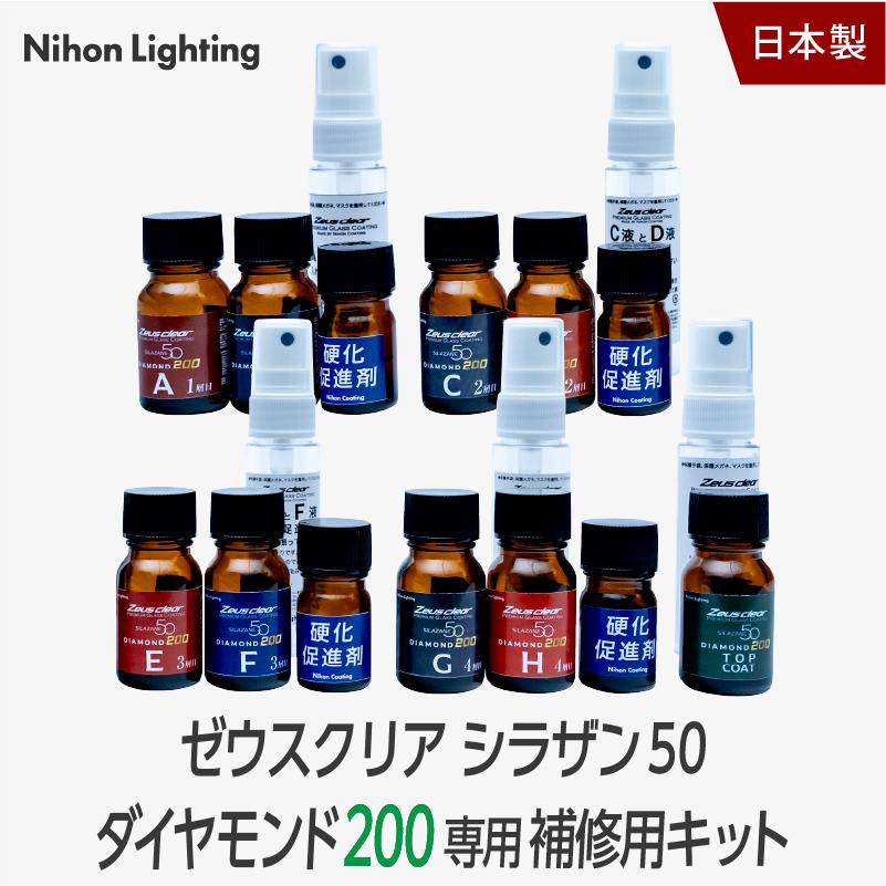 Zeus clear ゼウスクリア シラザン50 ダイヤモンド200 補修用キット