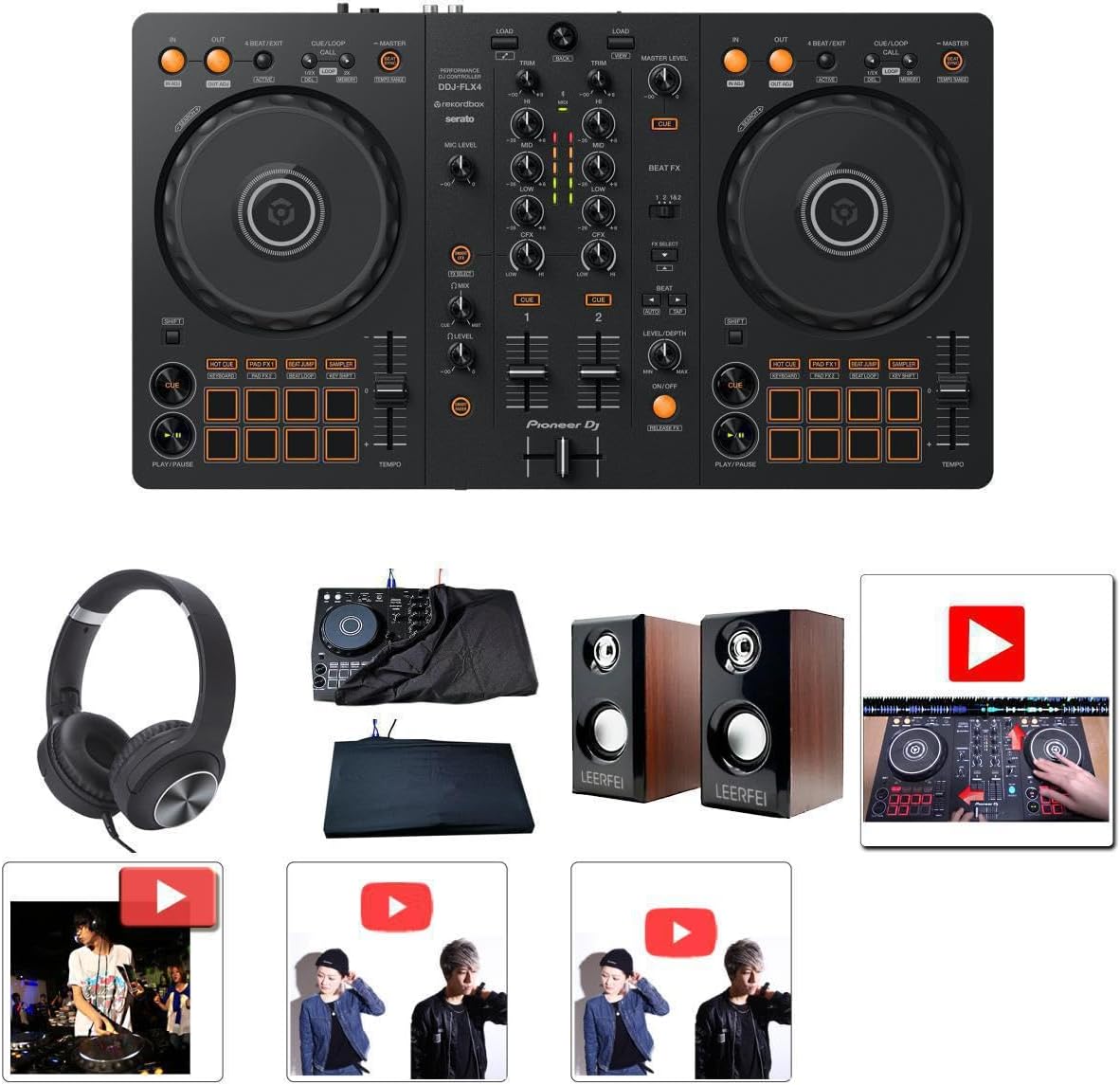 Pioneer DJ Pioneer DJ 2ch DJコントローラー Black DDJ-FLX4 DJ