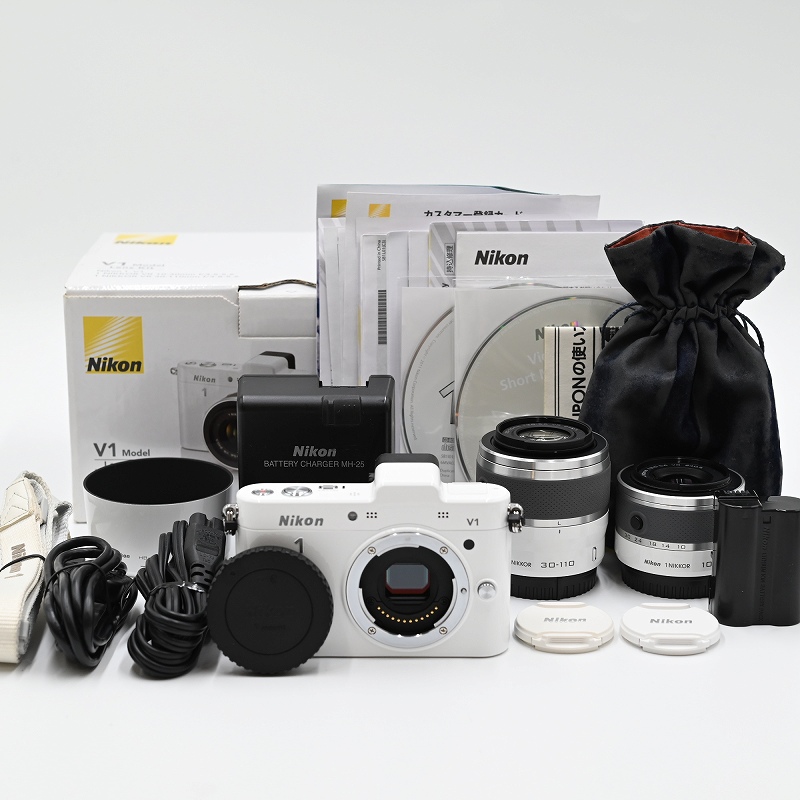 ニコン ニコンワン Nikon 1 V1 ダブルズームキット（ホワイト） ミラー
