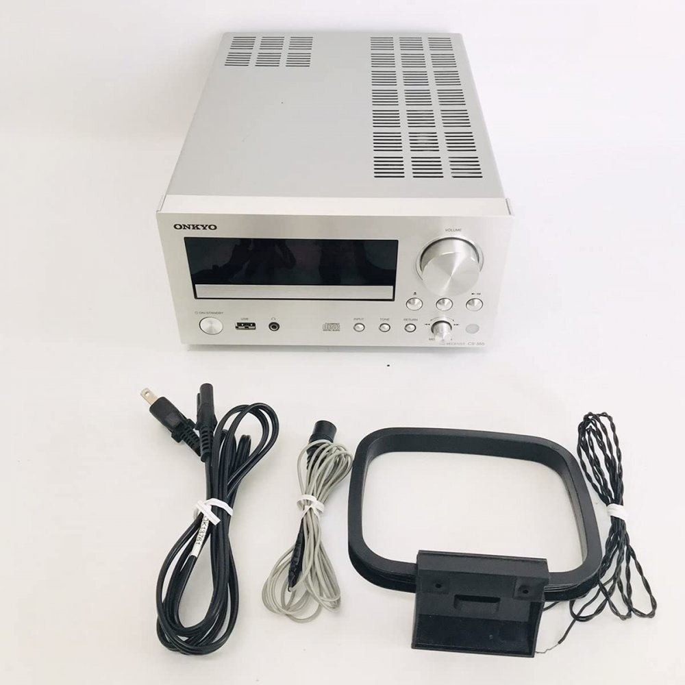 ONKYO CRシリーズ CDレシーバー CR-555（S） シルバー ミニコンポ - 最