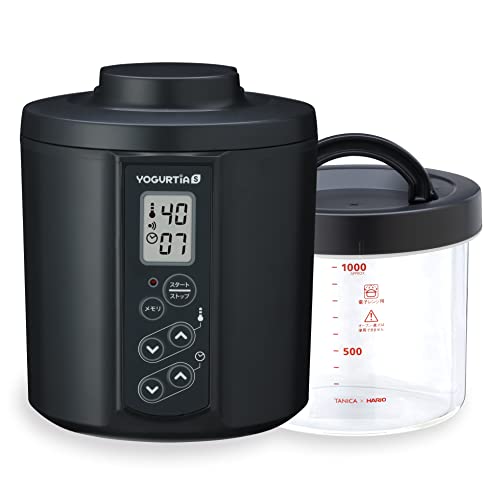 タニカ電器 ヨーグルティアS ガラスセット YS-02GB （ブラック