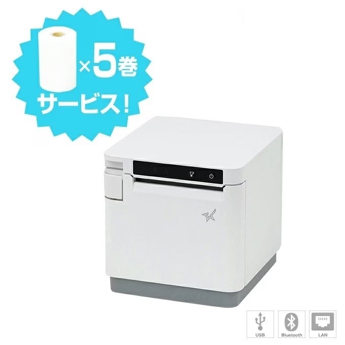 スター精密 mC-Print3 MCP31LB WT JP（ホワイト） サーマルプリンター
