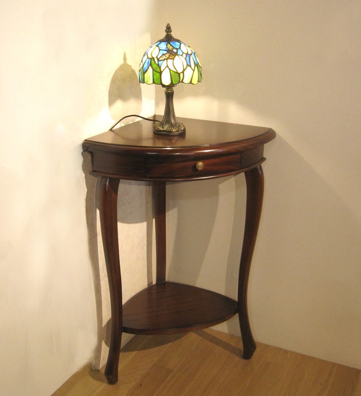 コーナーテーブル 三角 ソファ サイドテーブル おしゃれ アンティーク