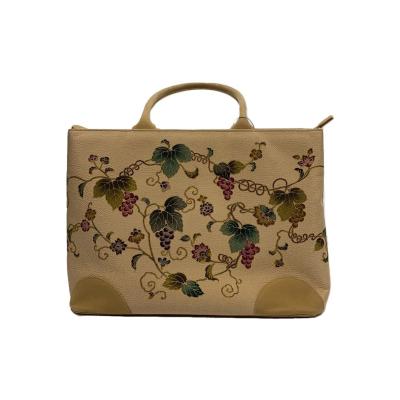 和装用バッグ 象と花の染め柄 和装用バッグ 象と花の