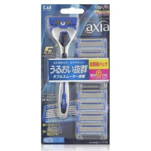 貝印 axia（アクシア） バリューパックスリム 替刃9コ付 : サン