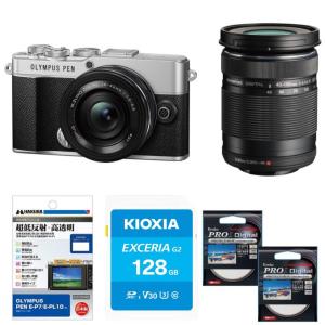 OLYMPUS PEN オリンパス E-P7 EZダブルズームキット [ホワイト] ミラー