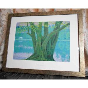 ヒロ、ヤマガタ モンマルトルの眺め シルクスクリーン 絵画 ED有り