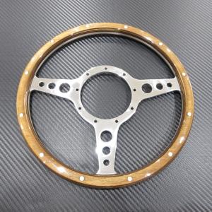 モトリタ Moto-Lita ウッドステアリングホイール クラシック フラット