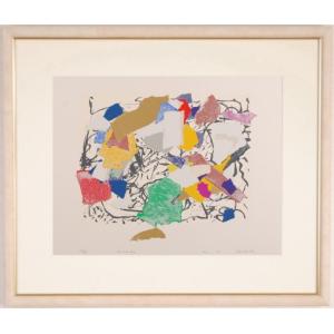 抽象画 絵画 現代アート 水彩画 若松愛子 works L-6 インテリア