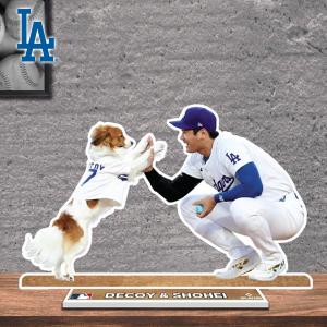 MLB 大谷翔平 & デコピン ドジャース スタンディー フォトスタンド