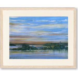 絵画 国武久巳・水面粧う アート インテリア 風景画 : 絵画生活 - 通販