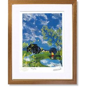 絵画 グラニック・トゥレーンの秋 / フランス 版画 風景画 インテリア