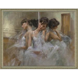 絵画 女性「無題」油絵 額付き 30号 直筆 人物画 VIPルームなど特別な