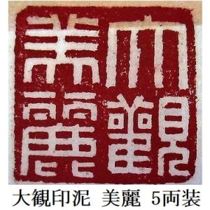 大観印泥 箭鏃 1両装 30g 書道用品 篆刻用品 落款印 : 工房 墨彩舎