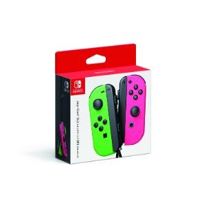 Joy-Con(L) ネオングリーン/(R) ネオンピンク（ジョイコン） : アップ