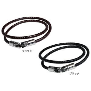 Phiten（ファイテン） RAKUWAブレスX100 レザータッチモデル : くすり