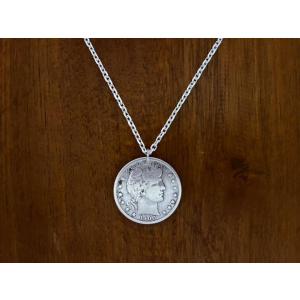 本物アメリカ コイン モルガン 1ドル銀貨 ペンダントトップ ネックレス