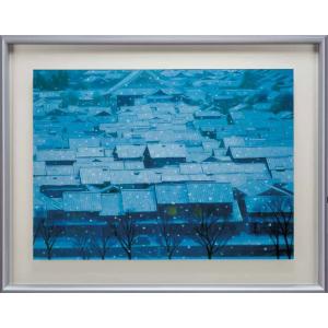 東山魁夷 「 冬の旅 」 岩絵具方式複製画 絵画 日本画 日本の風景 巨匠