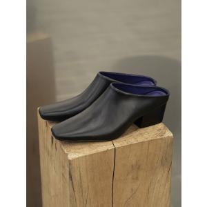 TODAYFUL トゥデイフル Squaretoe Leather Sabot 即納 : RAPTURE