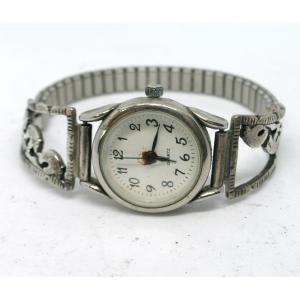 インディアンジュエリー シルバー ターコイズ 珊瑚 ウォッチブレス