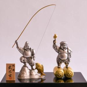 純金 宝来七福神 大・15g ( 光則（金工芸） 木札名入れ有料 恵比寿