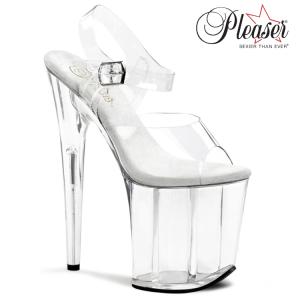 Pleaser（プリーザー） キャバ ヒール クリア サンダル 厚底 18 cm