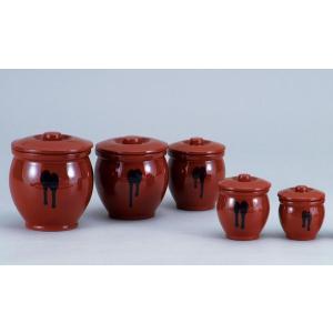 瓶 かめ 壺 ツボ/ 常滑焼0.8号丸蓋付ミニかめ /和食器 : 美濃のちゃ