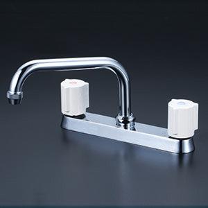 KVK KM8ZGNR2 KVK 2ハンドル混合栓（取付ピッチ204mm）200mmパイプ付