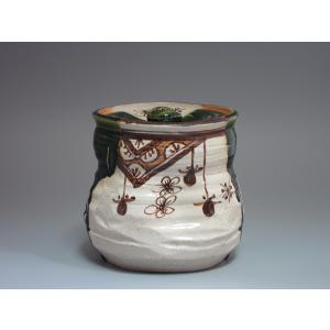 仁清写丸紋草花水指 御室窯 共箱 : 茶道具商 越中屋 - 通販 - Yahoo