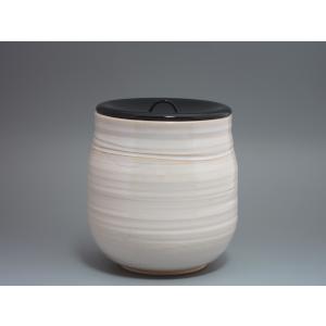 信楽焼水指 上田光春（六代上田直方）造 共箱 : 茶道具商 越中屋