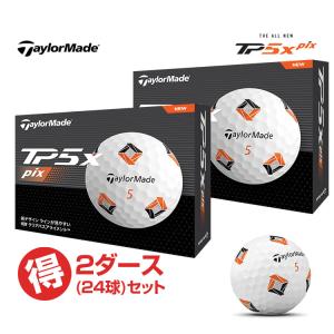 TaylorMade（テーラーメイド） ゴルフボール TP5 pix ピックス 2ダース