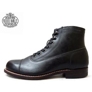 MADE IN USA ウルヴァリン 1000マイルブーツ グレー レザー メンズ