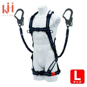 基陽 KH 鳶忍者 X型シンプルフルハーネス＋ダブルじゃばらランヤード