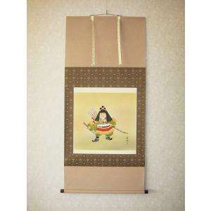 掛け軸 掛軸 武者(黒馬) 森 雪堂 (真作・新品) : 掛け軸の専門店 香遊