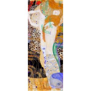 水蛇 II クリムト Gustav klimt 手描き油絵複製画 模写 レプリカ 肉筆