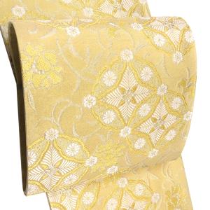 20%OFFセール 袋帯 金 服部織物 こはく錦 正絹 ゴールド 仕立て付き