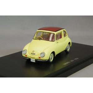 ミニカー/完成品 エブロ 1/43 スバル 360 1958 ブルー レジン製