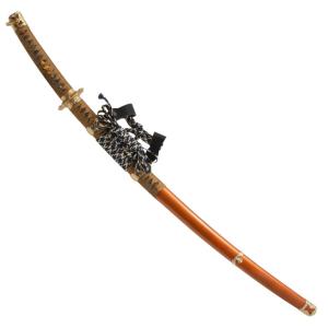 模造刀 太刀 陣太刀 梨地塗り鞘 極上研磨刀身 大刀刀袋付 tks-278 日本