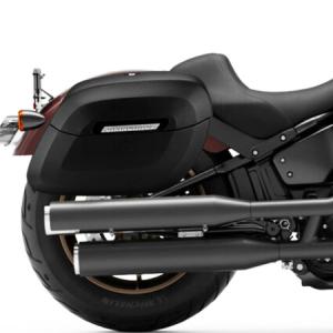 ハーレー・FXLRS用 Lamellar ラージ ハードサドルバッグ グロス