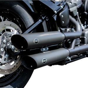 S＆S 550-0722 S&S スラッシュカット・スリップオンマフラー クローム