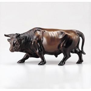 高岡銅器 牛の置物／立牛 25号上仕上 般若純一郎作品 送料無料 : 檜屋