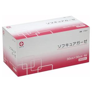 白十字 ソフキュアガーゼ 20×20cm／200枚入（白十字）4折 医療用不織布