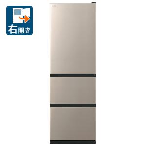 日立 冷蔵庫 375L 右開き 3ドア 幅60cm 真ん中野菜室うるおいチルド R