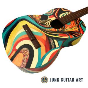 カラフル鍵盤ハーモニカ sugar 楽器アート作品 : JUNK GUITAR ART