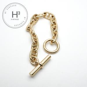 エルメス ブローチ シェーヌダンクル プシエール/ゴールド金具