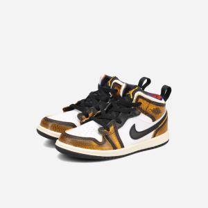 エア ジョーダン 1 NIKE JORDAN MID ALT(TD) black/dark iris-white